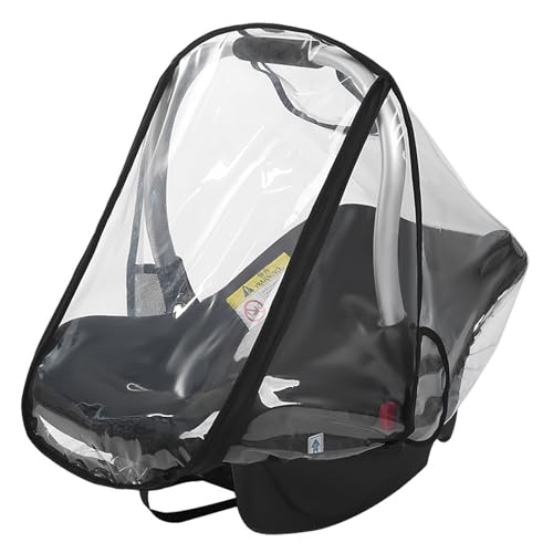 JPSDOWS Regenhoes voor autostoel, Regenhoes voor autostoel   Kinderwagennethoes Weerschild Waterdichte babyregenhoes met ritssluiting, zijventilatie, babynet voor autostoeltje