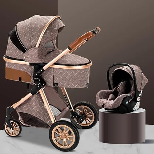 Generic Baby 3 In 1 Luxe Kinderwagen Kinderwagen 3 In 1 Draagbare Reizen Kinderwagen luxe buggy buggy