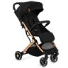 MOMI ESTELLE vanaf 6 maanden (tot 15 kg), inklapbare kinderwagen met 5-punts gordelsysteem, boodschappenmand, telescoopstang, standaard ingeklapt, zwart