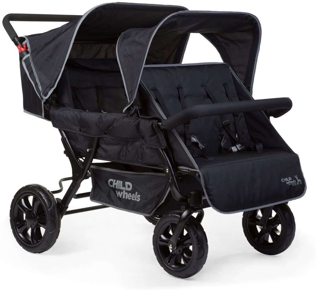 Childhome Meerling wandelwagen Two by Two voor 4 kinderen