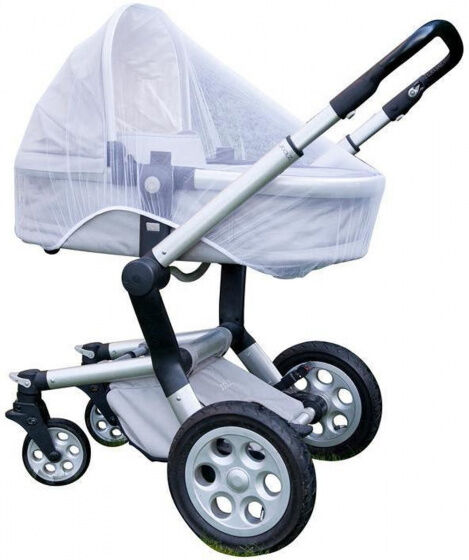 TOM klamboe voor kinderwagen 90 x 140 cm - Wit