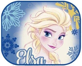 Disney zonnescherm Frozen 2 stuks 45 x 36 cm + kleurplaat - Blauw