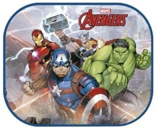 Marvel zonnescherm The Avengers 2 stuks 45 x 36 cm + kleurplaat - Multicolor