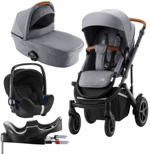 Britax Smile 3 Travelsystem barnevogn - Frost Grey/brown