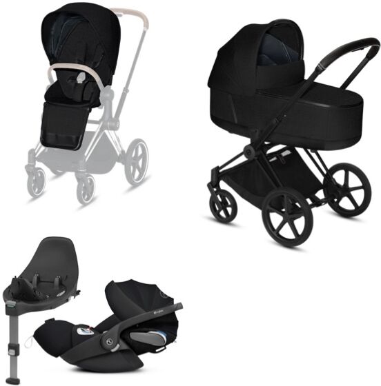 Cybex Priam Travelsystem - Matt Black/stardust Black