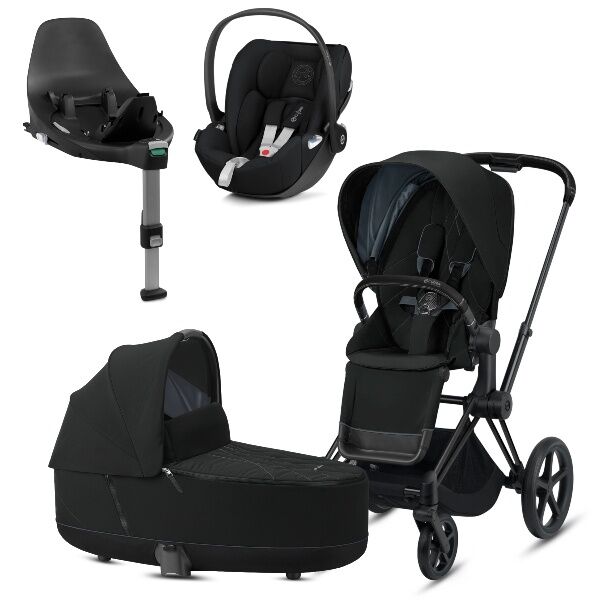 Cybex Priam Travelsystem - Matt Black/deep Black