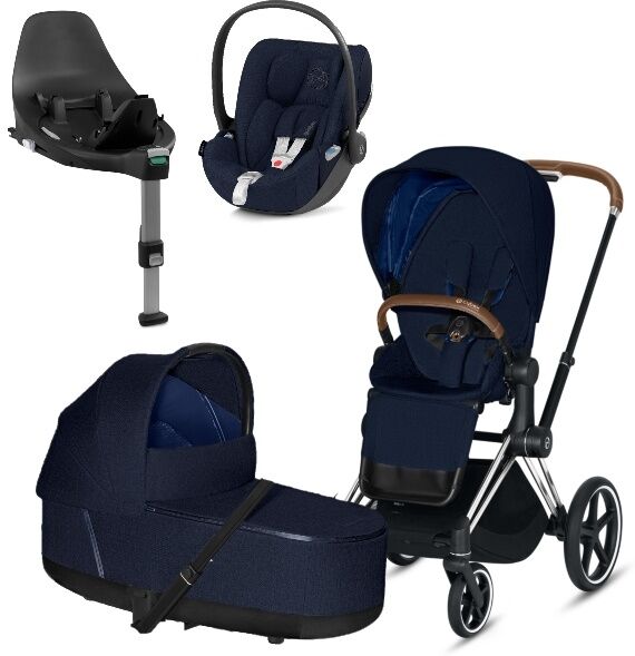 Cybex Priam Travelsystem  - Chrome Brown/midnight Blue