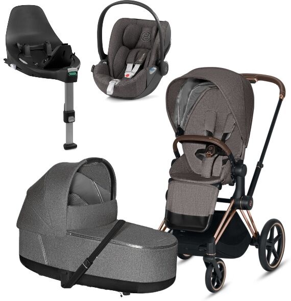 Cybex Priam Travelsystem - Rosegold/manhattan Grey