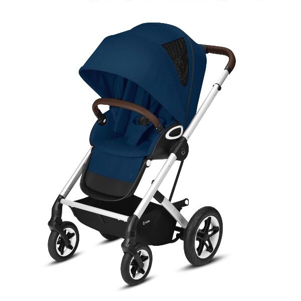 Cybex, barnevogn, Talos S Lux, sportsvogn - Silver/navy Blue