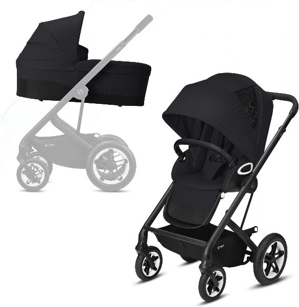 Cybex, barnevogn, Talos S Lux, duovogn - Black/deep Black