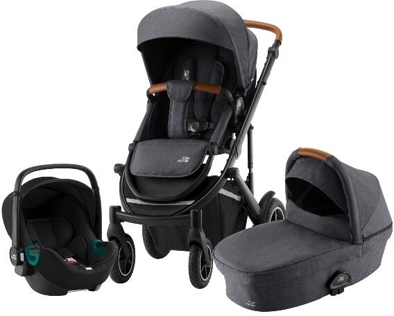 Britax Smile Iii Travelsystem 3i1, Barnevogn - Midnight Grey