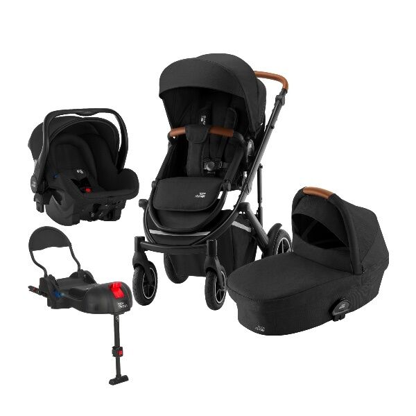 Britax  barnevogn, smile 3, Primo Pakke 4i1 - Space Black