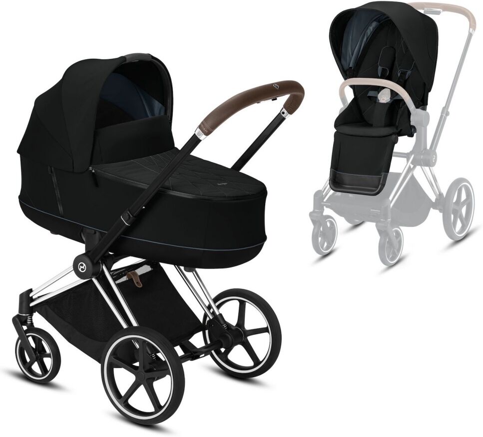 Cybex, Platinum Line, Priam Duo, Barnevogn - Chrome Brown/deep Black