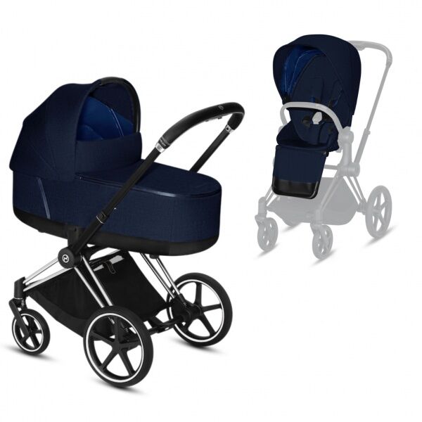 Cybex Priam Duo - Chrome Black/midnight Blue