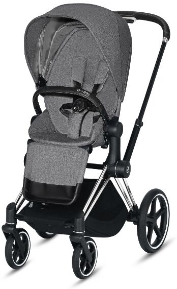 Cybex, Platinum Line, Priam, Sportsvogn - Chrome Black/manhattan Grey