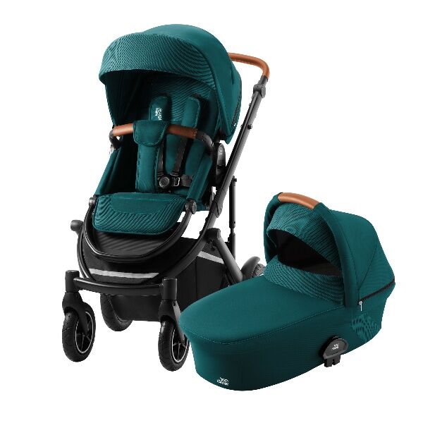 Britax Smile 3, Duo, Essential-Pakke, Barnevogn - Atlantic Green