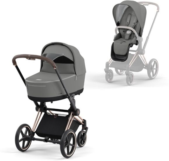 Cybex Ny! Cybex, barnevogn, Platinum Line, Priam, Duo - Soho Grey/rosegold