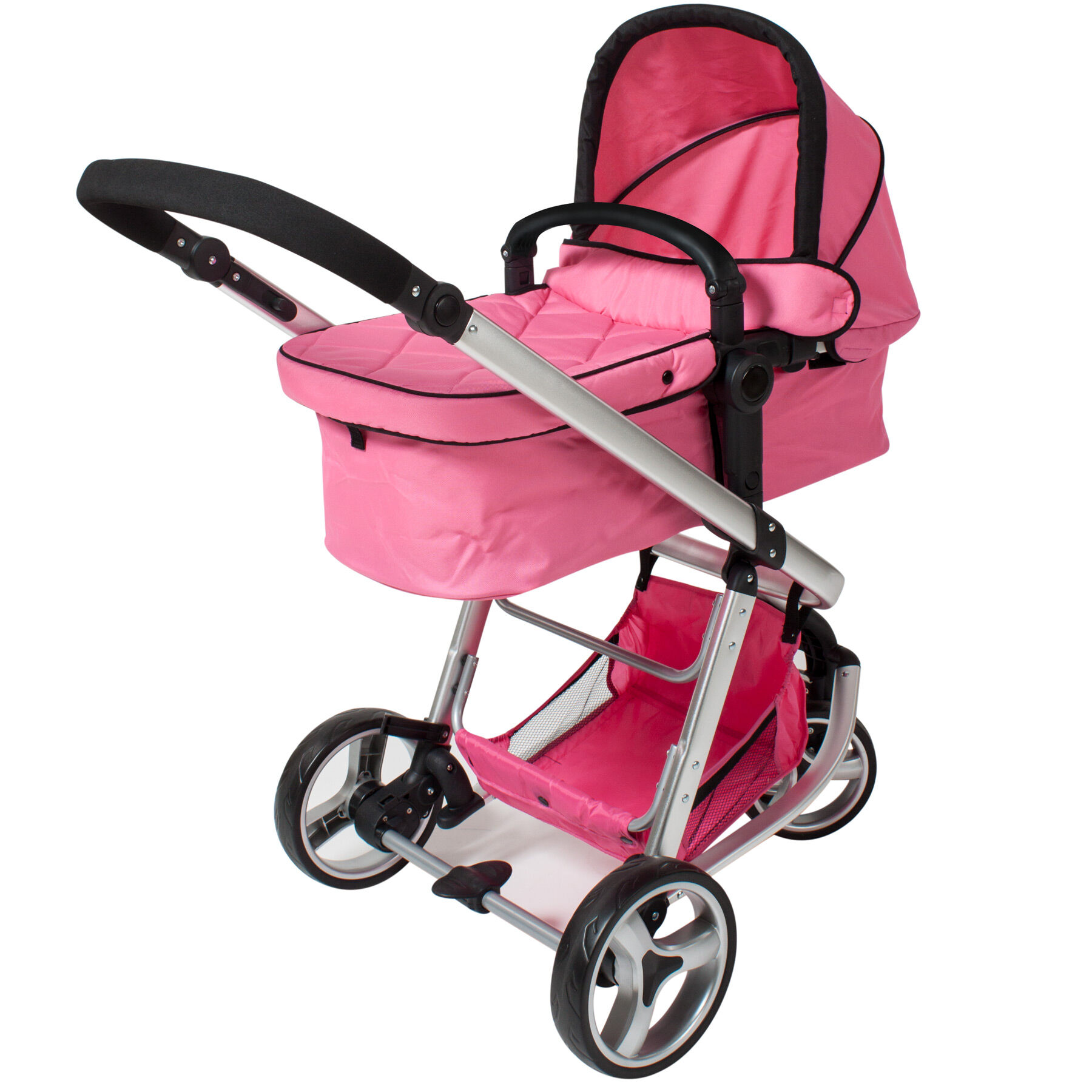 tectake Barnevogn 3-hjul - pink