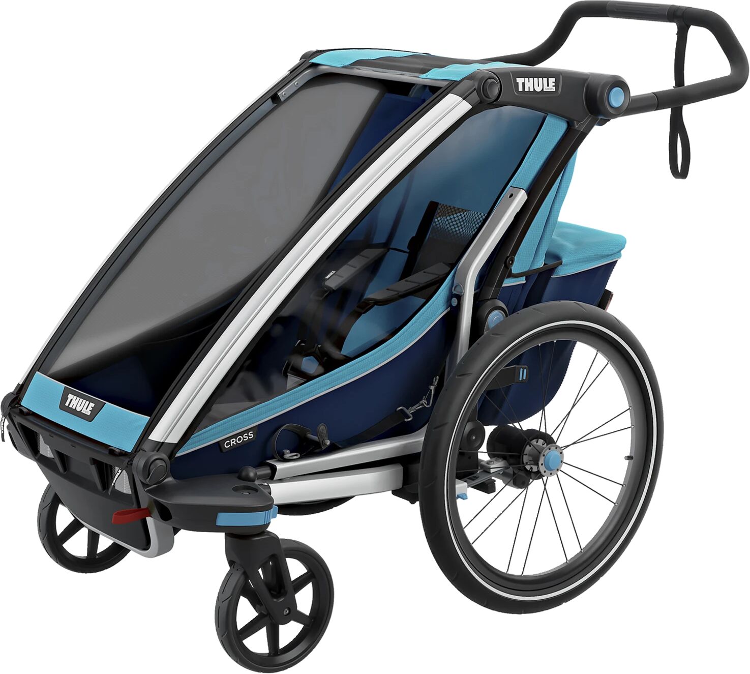 Thule Cross 1 biketrailer w/strollerkit, sykkelvogn med trillevognsett STD STD