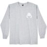 CRAB GRAB LOGO CREW GREY HEATHER L  - GREY HEATHER - male