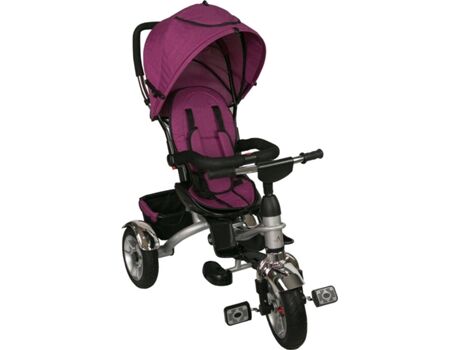 Airel Carrinho de Bebé Individual Carrinho De Bicicleta Rosa