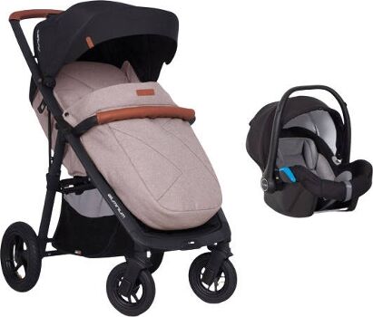 Easygo Carrinho de Bebé Individual Quantum Air + Starter 0+ Isofix Ready Sand