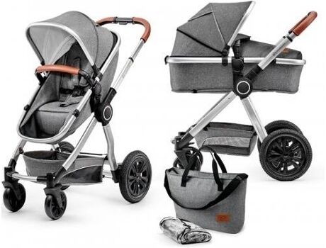 Kinderkraft Carrinho de Bebé Duo 2 Em 1 Veo Grey Cinzento