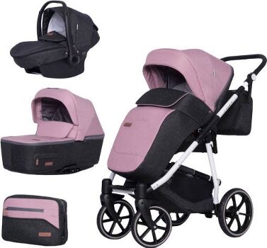 Riko Carrinho de Bebé Individual Swift Natural + Kite Isofix Ready Scarlet