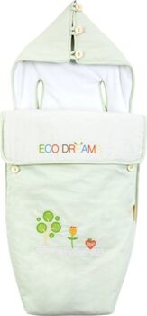 Rebelde Forra de Carrinho Footmuff Eco Dreams Verde (80x40)