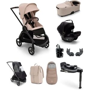 Bugaboo Dragonfly Essential Bundle with Bugaboo Turtle Air 360 Car Seat & Base - Taupe