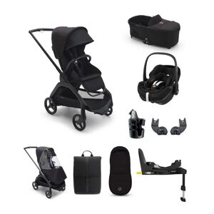 Bugaboo Dragonfly Ultimate 9 Piece Bundle with Maxi Cosi Pebble Pro 360 Car Seat and Base - Black