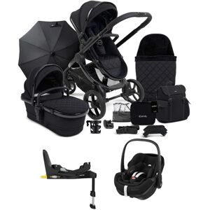 iCandy Designer Collection Cerium - Pushchair Bundle with Maxi-Cosi Pebble 360 Pro Car Seat - Black