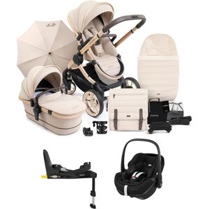 iCandy Peach 7 Complete Pushchair Bundle with Maxi-Cosi Pebble 360 Pro Car Seat & Base - Biscotti