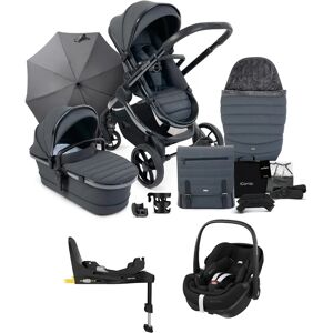 iCandy Peach 7 Complete Pushchair Bundle with Maxi-Cosi Pebble 360 Pro Car Seat & Base - Dark Grey