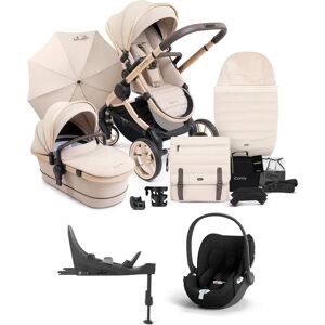 iCandy Peach 7 Complete Pushchair Bundle with Cloud T Car Seat & Base - Biscotti