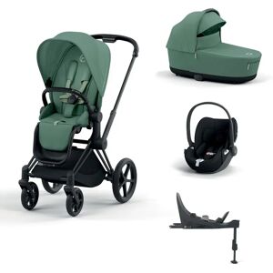 Cybex Priam 5 Piece Pushchair Bundle with Cloud T Car Seat - Leaf Green/Matt Black