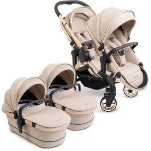 iCandy Peach 7 Twin Pushchair Bundle - Biscotti