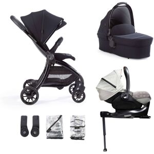 Junior Jones Aylo Rich Black 7pc Travel System inc Joie Oyster Car Seat