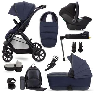 Silver Cross Reef + First Bed Folding Carrycot Ultimate Travel System Bundle - Neptune