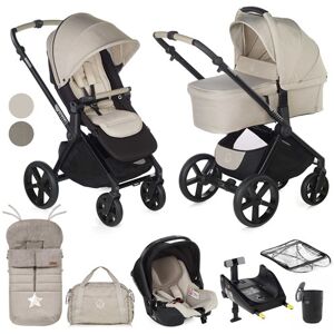 Jane Muum-4 + Sweet + Koos iSize, 10 Piece Travel System Bundle - Desert