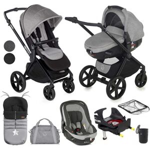 Jane Muum-4 + Matrix Light-2, 10 Piece Travel System Bundle - Dim Grey