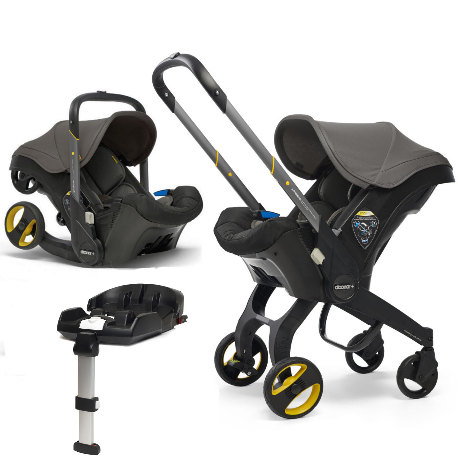 Doona Infant Car Seat / Stroller With Isofix Base - Urban Grey