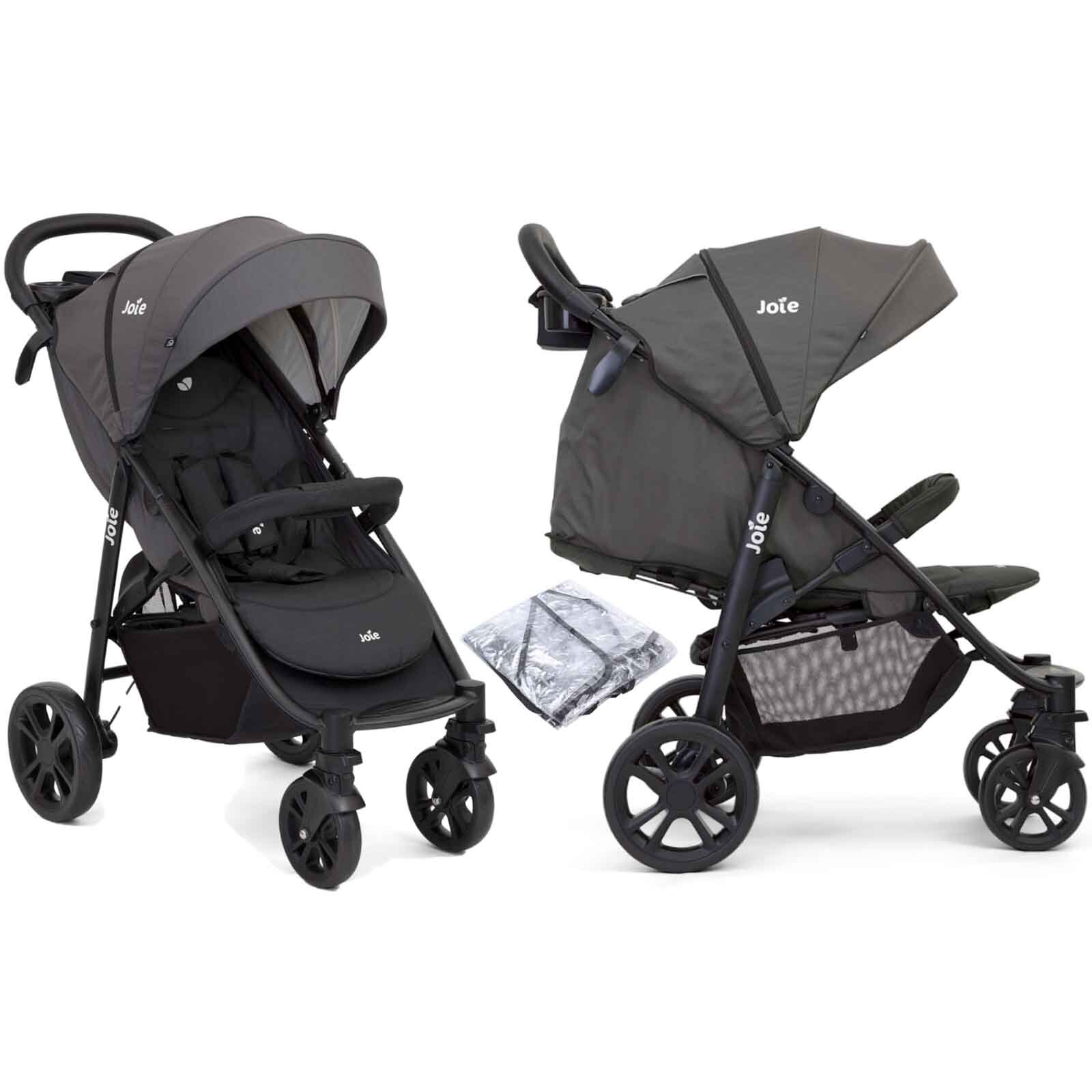 Joie Litetrax 4 Wheel Pushchair Stroller - Coal