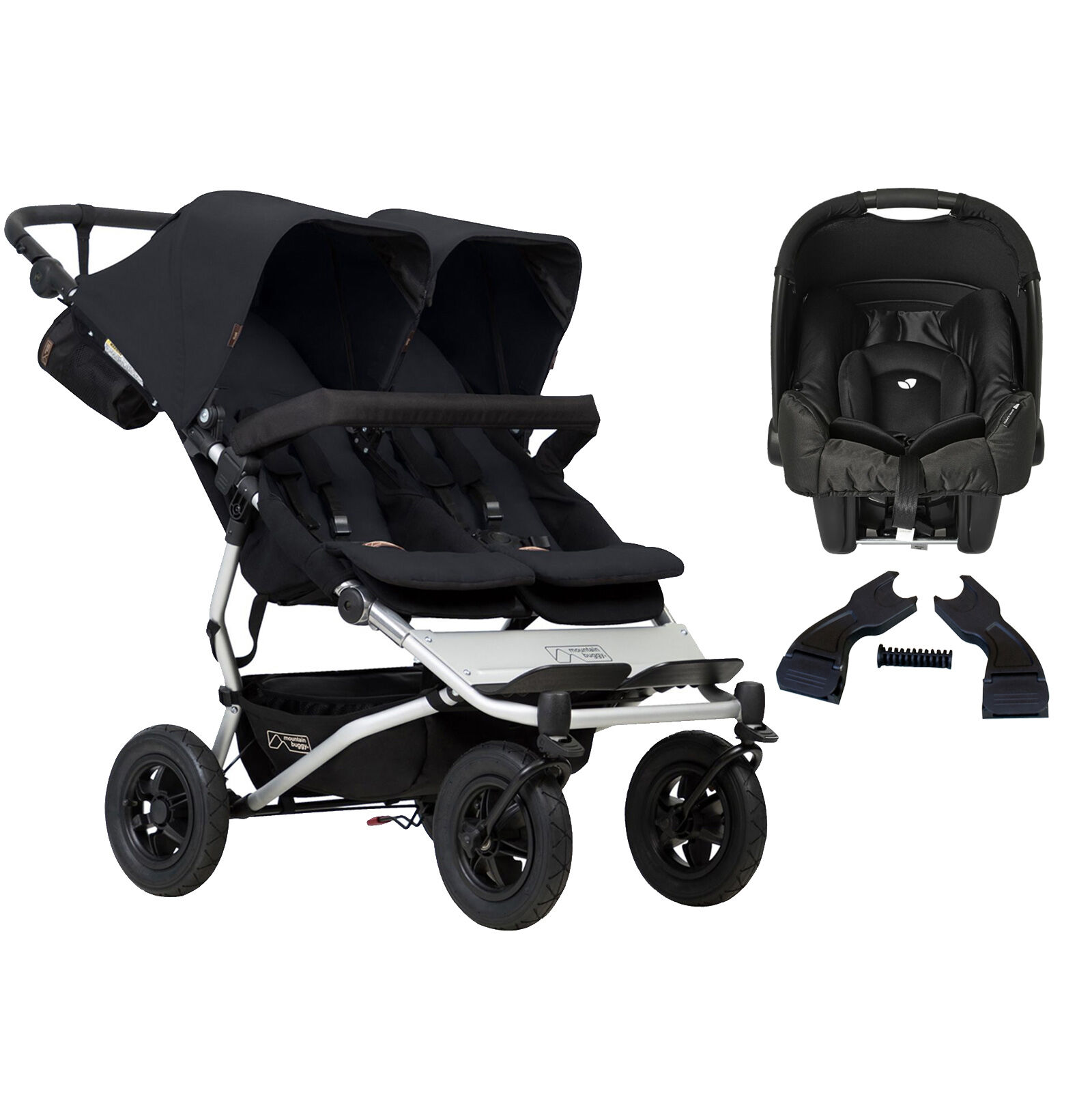 Mountain Buggy Duet V3 (Gemm) Travel System - Black