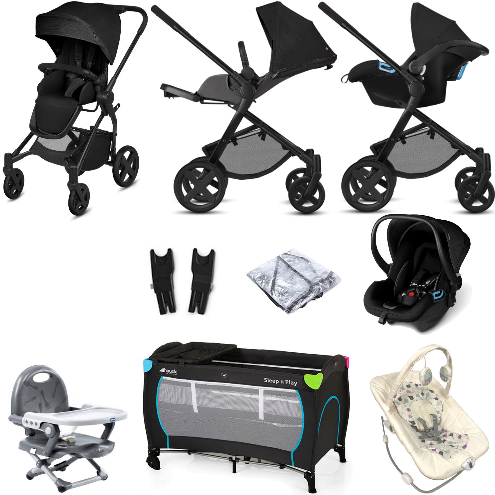 CBX Cybex CBX Kody (Shima) Everything You Need Travel System Bundle - Smoky Anthracite