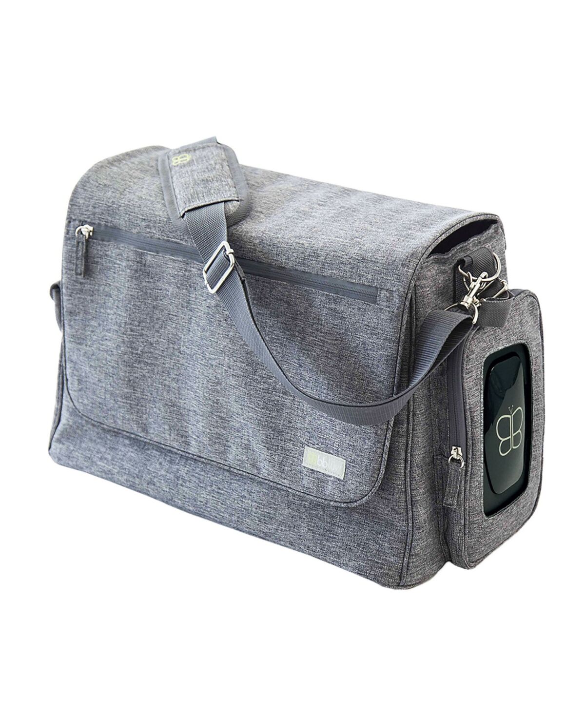 Bbluv Ultra Complete Multi Pocketed Durable Diaper Bag - Dark Gray