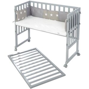 roba® Stubenbett »Safe Asleep® 2in1, taupe, Little Stars«, mit 4 Rollen,... taupe