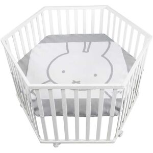 roba® Laufgitter »miffy®, weiss, 6-eckig«, bis 15 kg, mit Stoffeinlage weiss