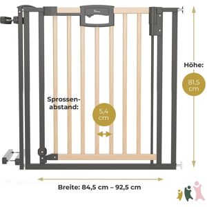 Geuther Treppenschutzgitter Easylock zum Klemmen 84,5-92,5 cm natur unisex