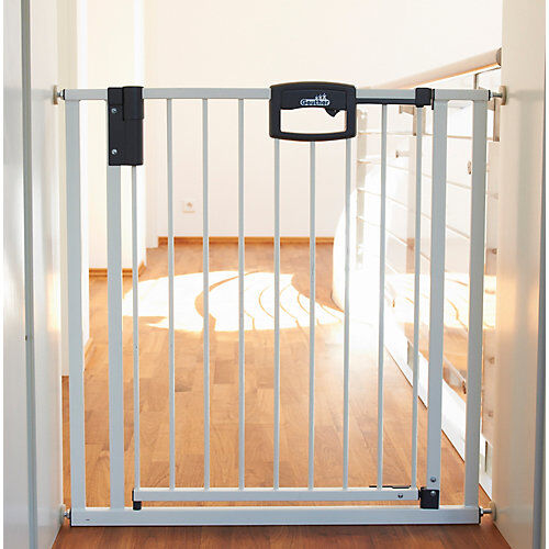 Geuther Treppenschutzgitter Easy Lock, Metall, weiß, 84,5 - 92,5 cm